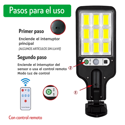 Reflector Lampara Solar Para Exteriores